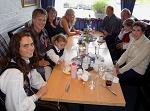 Dinner with Marie, Aslak, Mathilde, Elna, Karianne, Nils, Hans, and Anniken